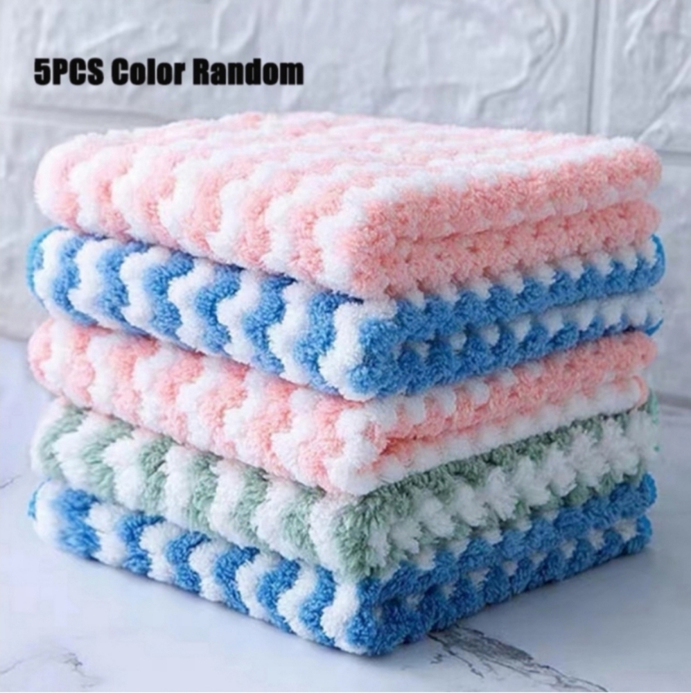 5pc Microfiber Dish Cloth Set